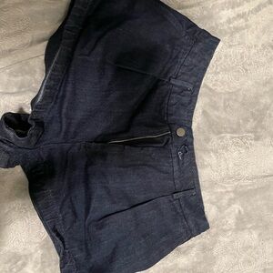 Zara Dark Indigo Denim Shorts